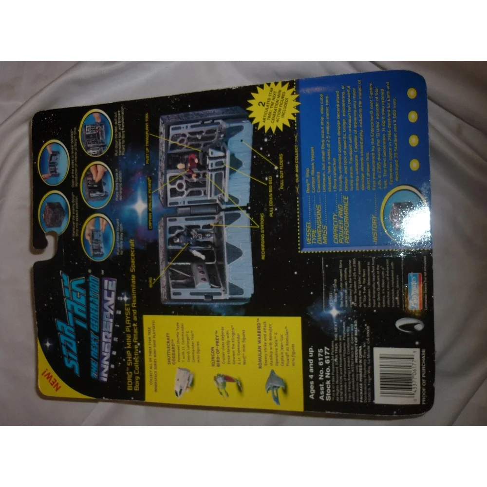 1994 Star Trek TNG Innerspace Borg Ship Mini Playset Playmates‎ 6177